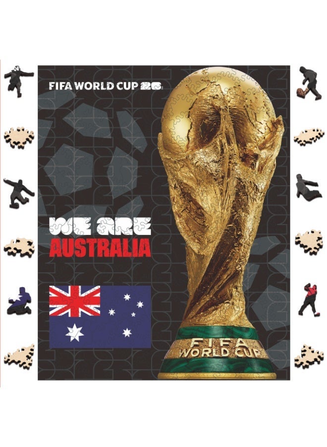 FIFA World Cup Official FIFA World Cup 2026 Wooden Puzzle – Trophy Australia | Licensed Adults Puzzle 14+ - Image 1
